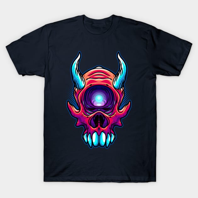 Cy Skull T-Shirt by ArtisticDyslexia